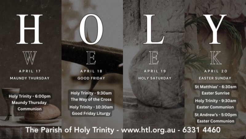 Holy Trinity Holy Week Faceboo